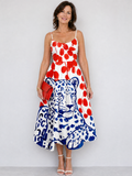 Zarelia | Vestido Midi con Estampado Gráfico de Leopardo