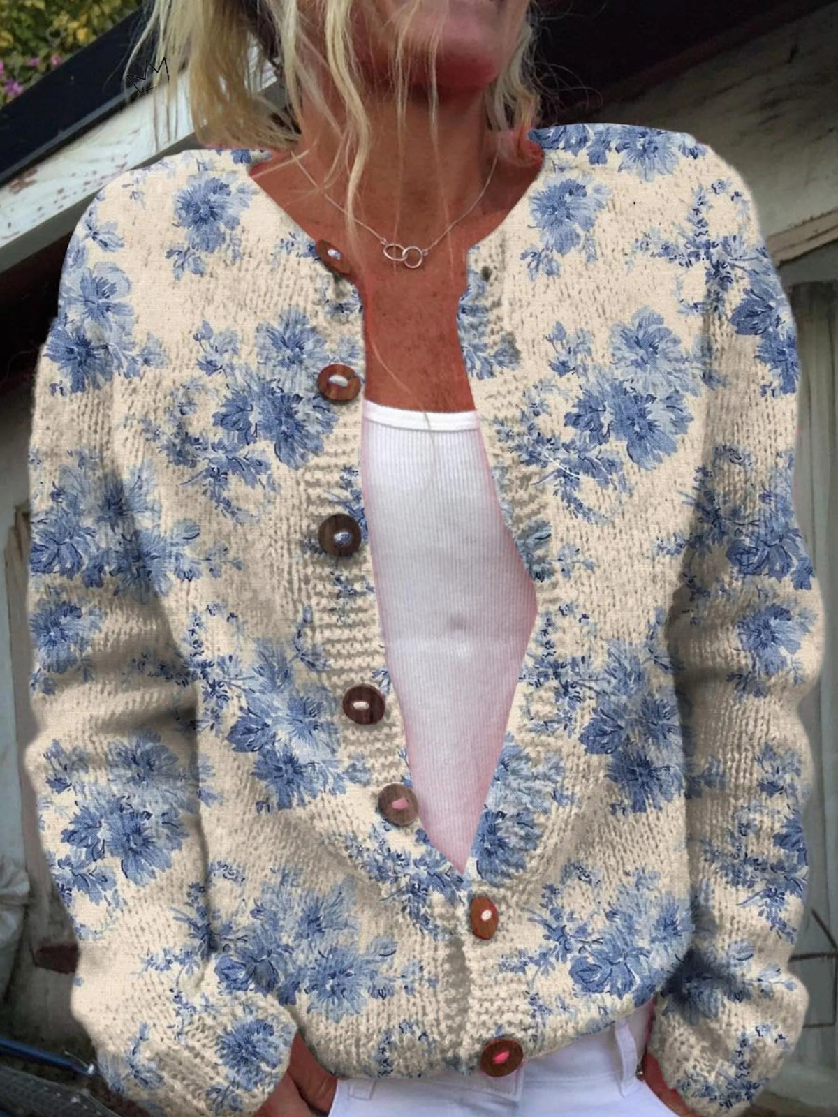 Daysie™ | Suéter Cardigan con Estampado Vintage