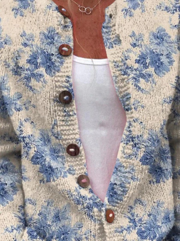 Daysie™ | Suéter Cardigan con Estampado Vintage