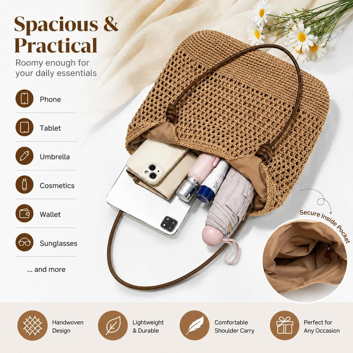 Clare | Tote de Playa de Crochet