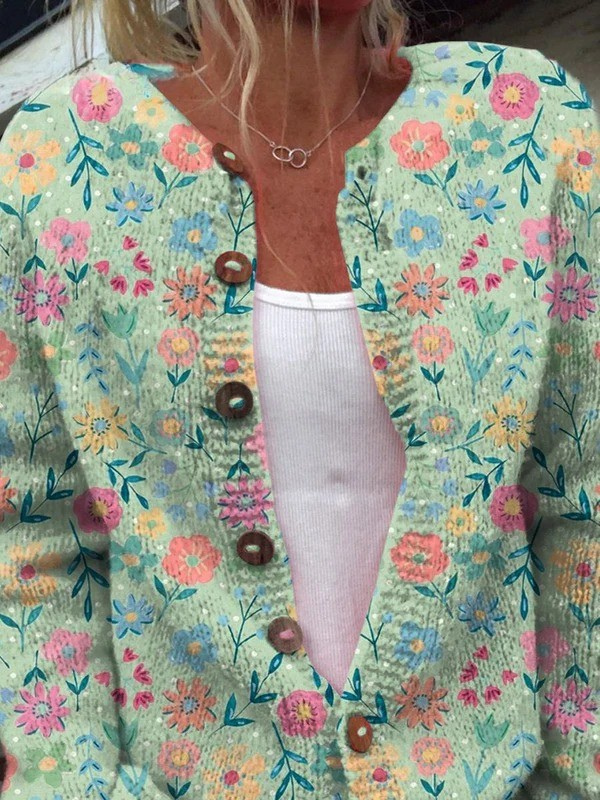 Foxfield™ | Cárdigan Floral Vintage para Mujeres