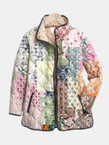 Suri | Casual Floral Print Quilted Jacket