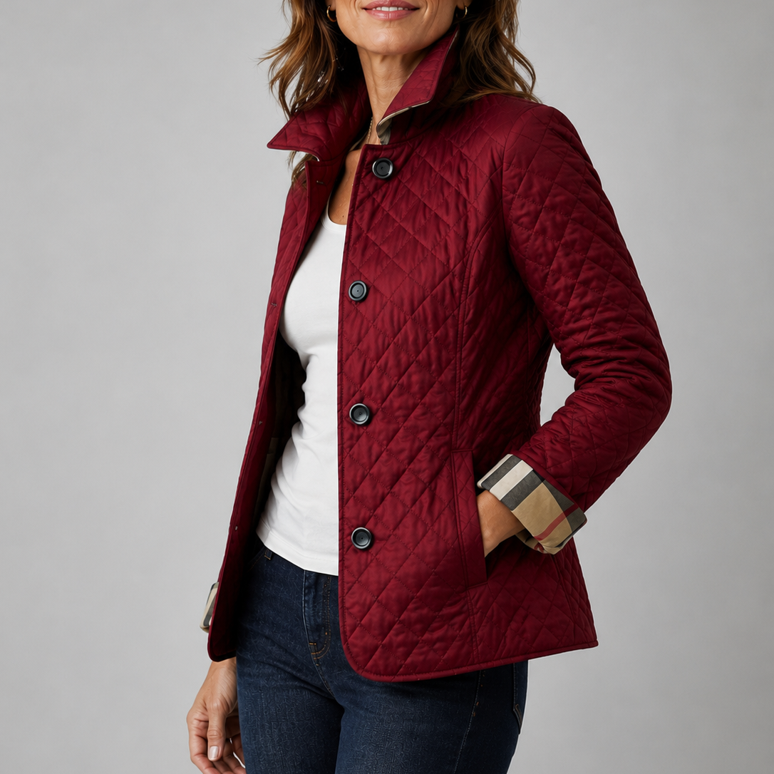 Marina | Chaqueta acolchada ligera con cuello alto