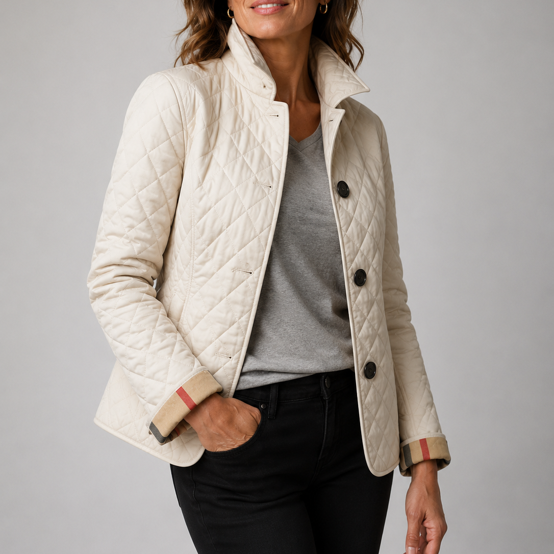 Marina | Chaqueta acolchada ligera con cuello alto