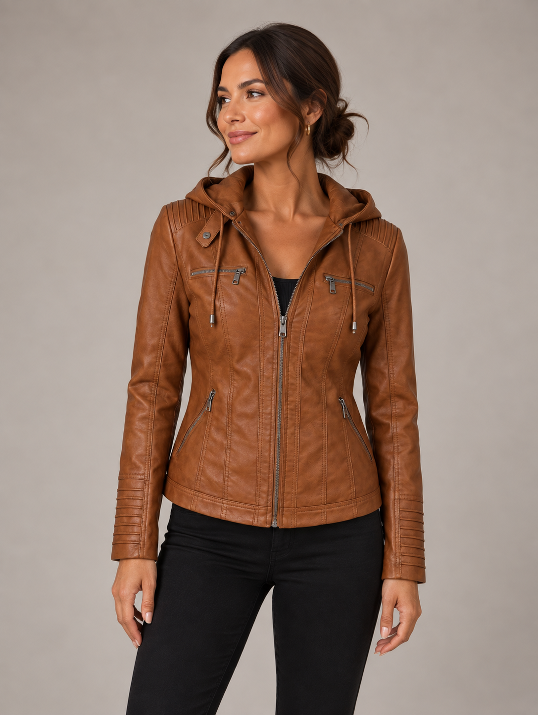 Nella | Chaqueta de piel resistente y elegante