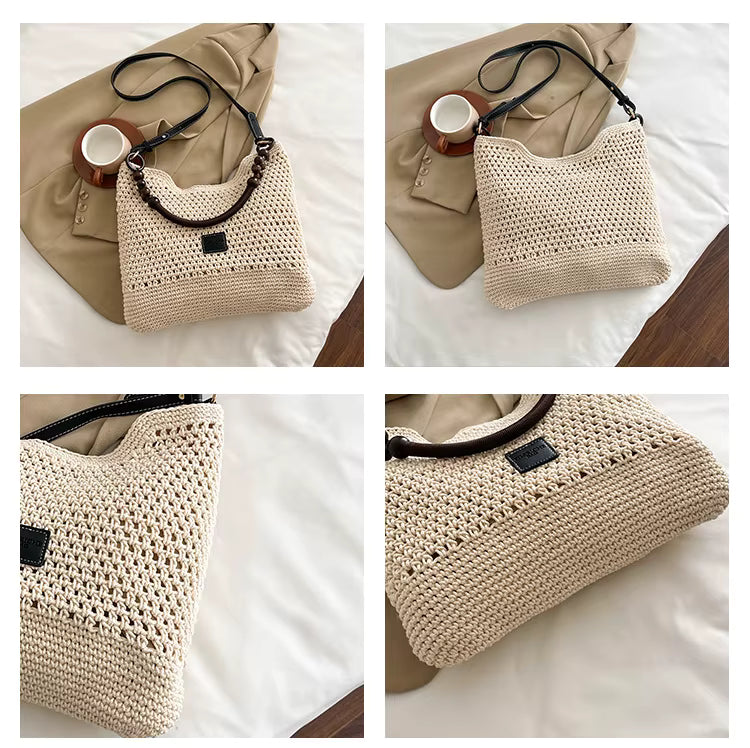 Petra™ | El Bolso de Hombro de Perlas de Madera
