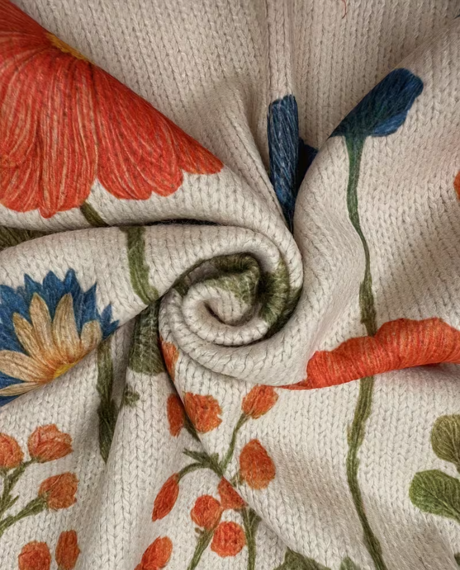 Wrenna™ | Cárdigan de cremallera con estampado de flores silvestres