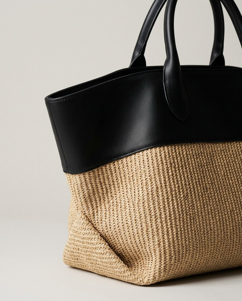 La Bolsa Tote Woven de Colorblock