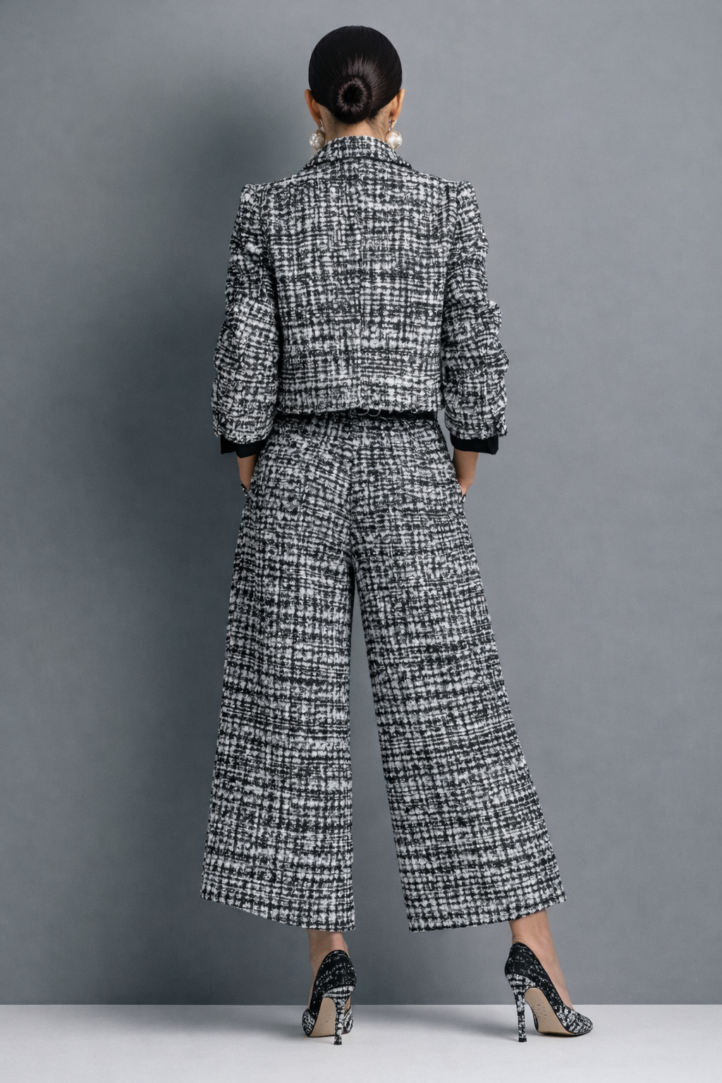 Milena | Traje de dos piezas de tweed para mujer