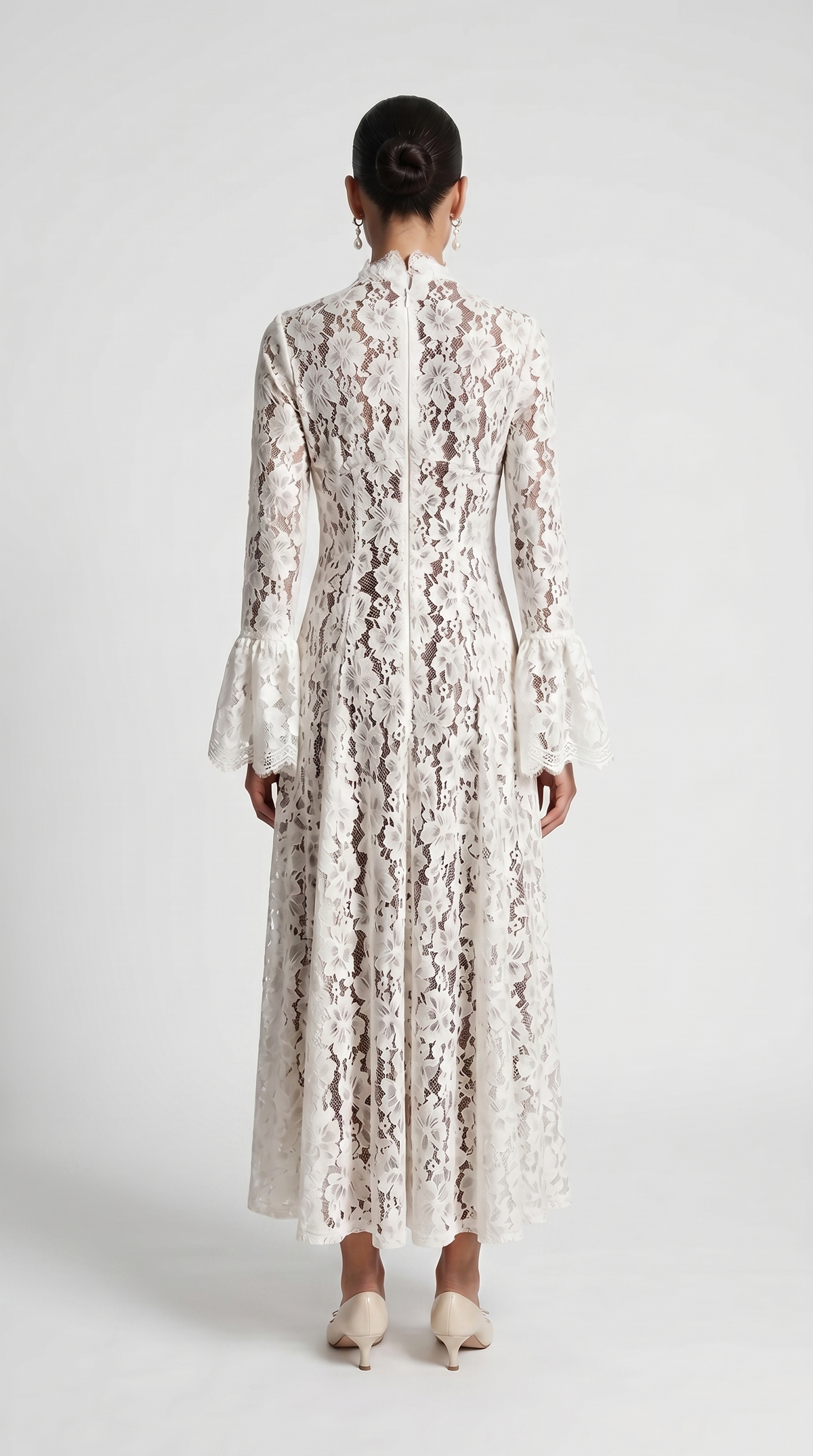 Alef™ | Vestido Maxi de Encaje
