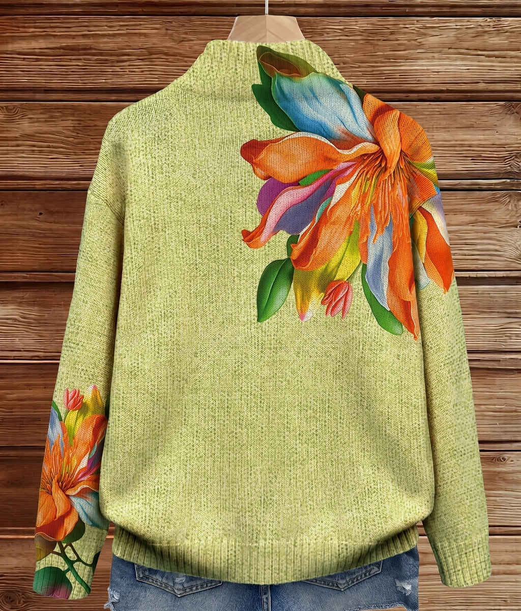 Sidonie™ | Vibrante Impresión Floral de Lirio Tropical