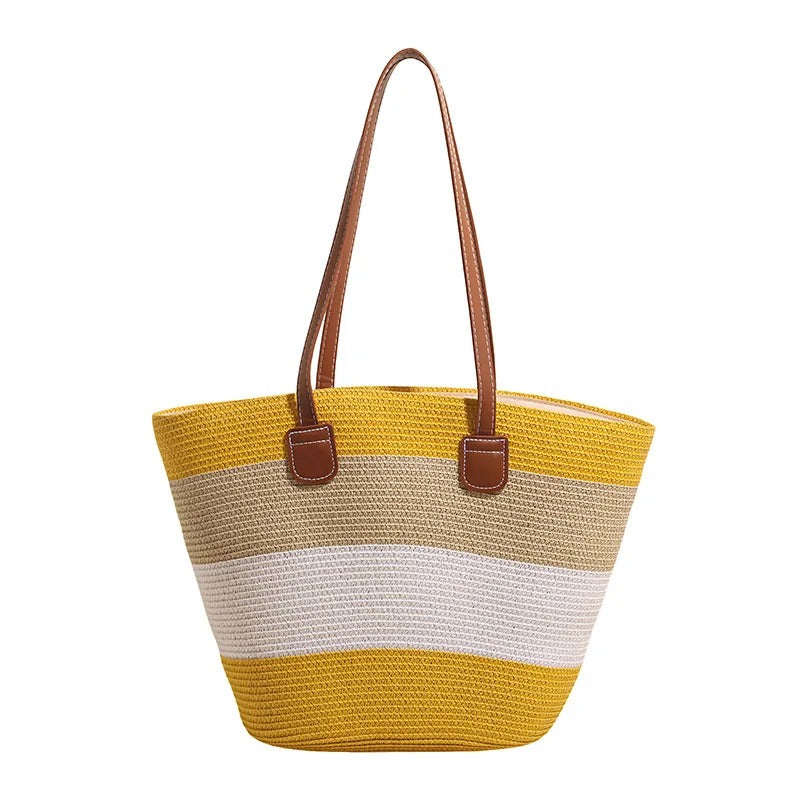 Cora™ | La Tote de Paja Tejida Colorida